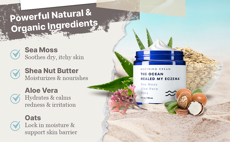 The Ocean Healed My Eczema™ Natural Soothing Cream – Anti-Itch Relief